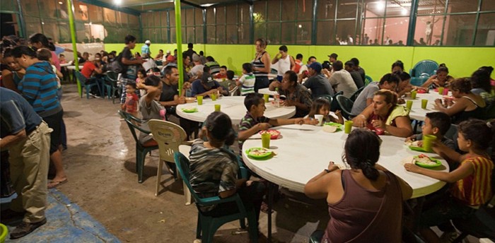 migrant shelter in Mexico